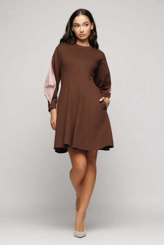 Imbracaminte Femei - Rochie 6413 maro Mizar
