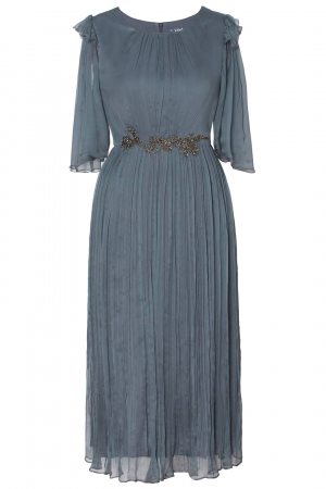 Rochie 710 gri matase naturala Viada [0]