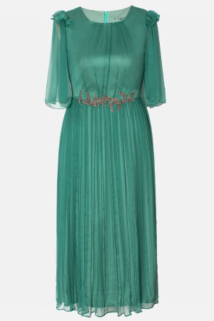 Rochie 710 verde matase naturala Viada [5]