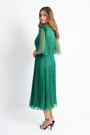 Rochie 710 verde matase naturala Viada [4]