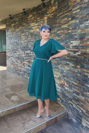 Rochii gala - Rochie 750 verde Viada