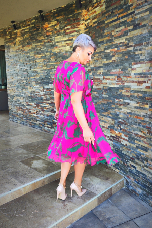 Rochie 767 ciclame Viada [5]