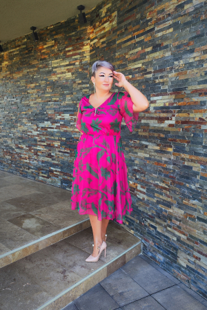 Rochie 767 ciclame Viada [2]