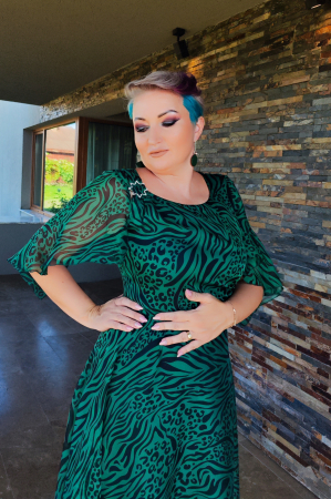 Rochie 768 imp verde Viada 46 [5]
