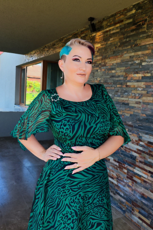 Rochie 768 imp verde Viada 46 [4]