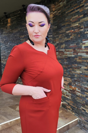 Rochie 801 teracota Viada [4]