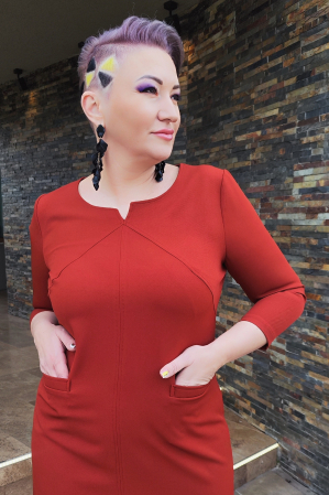 Rochie 801 teracota Viada [5]