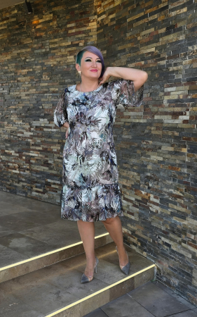 Rochie 904 imprimata verde Viada [0]