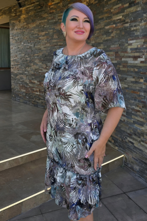 Rochie 904 imprimata verde Viada [4]