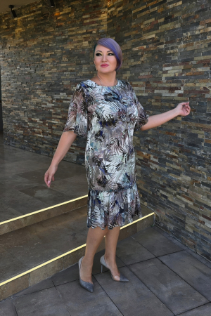 Rochie 904 imprimata verde Viada [1]