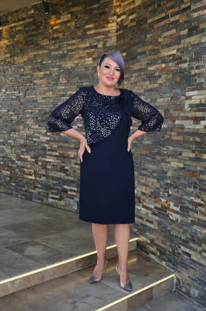 Rochie 927 bleumarine Viada [5]