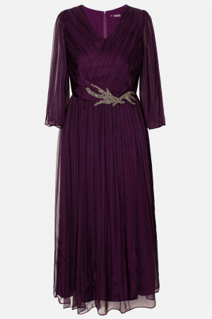 Rochie 995 matase naturala mov Viada [2]