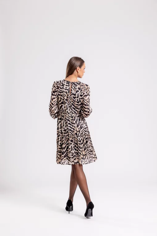 Rochie C8455 animal print Caramel [6]