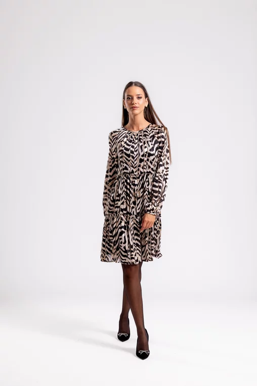 Rochie C8455 animal print Caramel [3]