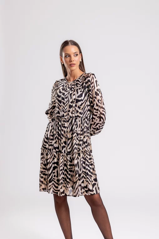 Rochie C8455 animal print Caramel [4]