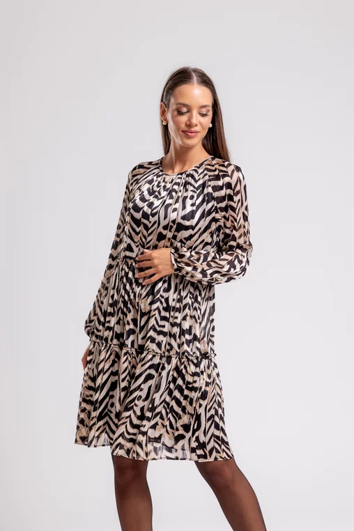Rochie C8455 animal print Caramel [5]