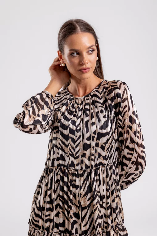 Rochie C8455 animal print Caramel [2]