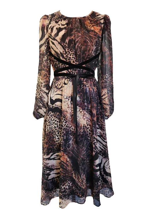 Rochie C8464 animal print Caramel [4]