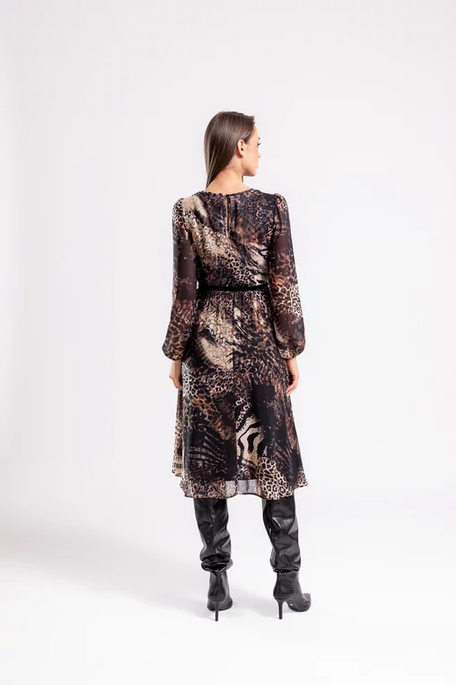 Rochie C8464 animal print Caramel [5]