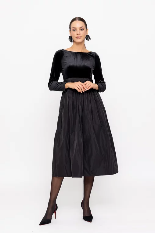 Rochie C8479 neagra Caramel [1]