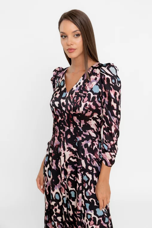 Rochie C8566 animal print Caramel [1]
