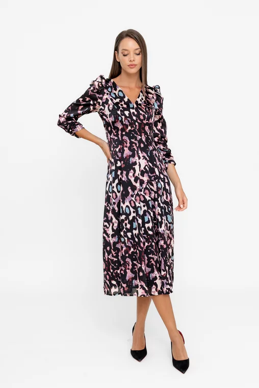 Rochie C8566 animal print Caramel [3]