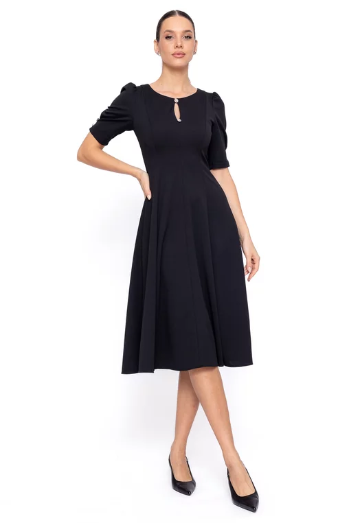 Imbracaminte Femei - Rochie C8608 neagra Caramel