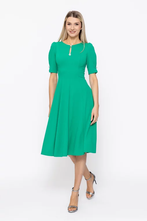Rochie C8608 verde Caramel