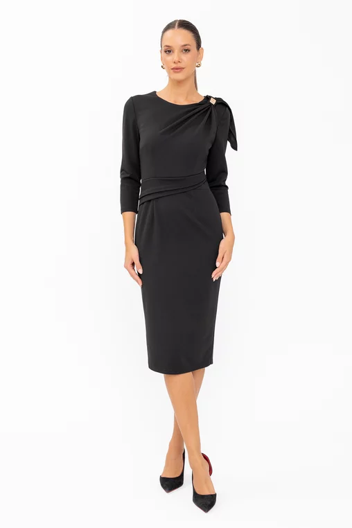 Rochii gala - Rochie C8646 neagra Caramel