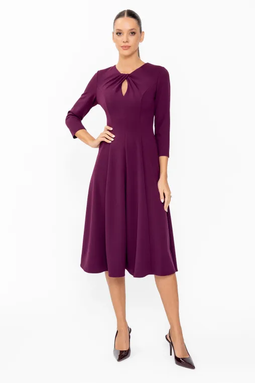 Imbracaminte Femei - Rochie C8653 burgundy Caramel
