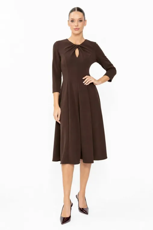 Imbracaminte Femei - Rochie C8653 maro Caramel
