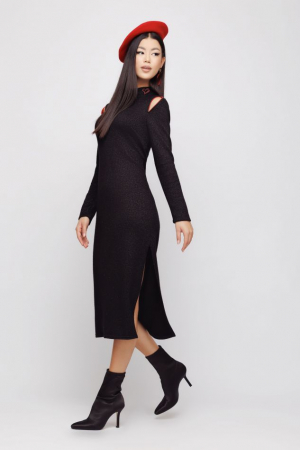 Rochii casual - Rochie CC5MZ3411 neagra Mizar