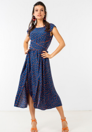 Rochie Karissa bleumarine imp Hermosa [1]