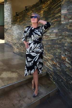 Rochii gala - Rochie OF2MZ4323 petrecuta imprimata Mizar