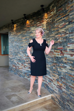 Rochie T107 neagra [3]