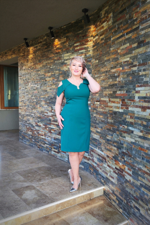 Rochie T107 verde [4]