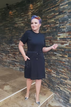 Rochii casual - Rochie US4MZ3251 neagra Mizar 40