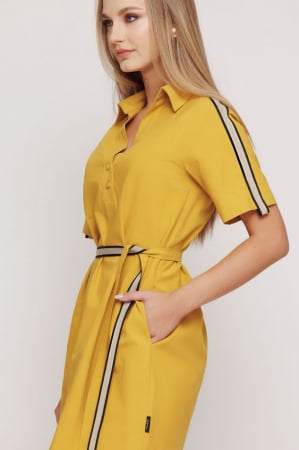 Rochii casual - Rochie US4MZ4165 mustar Mizar