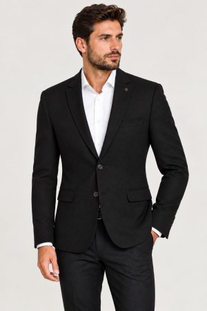 Sacouri barbati - Sacou 6203 negru Stilkim