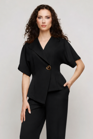 Sacouri dama - Sacou 6227 negru Mizar