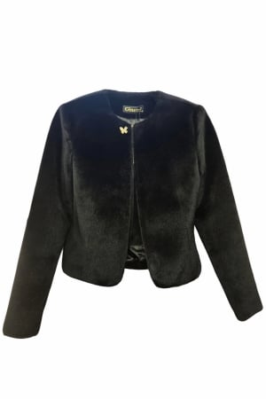 Sacouri dama - Sacou 899 negru blanita Ginette