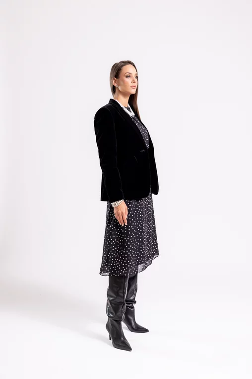 Sacou C1410 negru catifea Caramel [1]