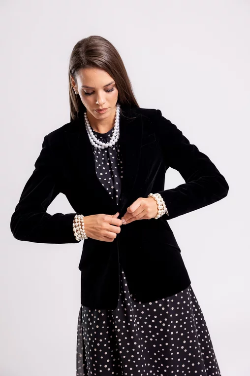 Sacou C1410 negru catifea Caramel [0]