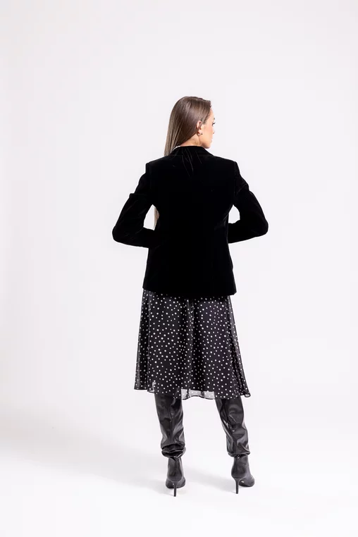 Sacou C1410 negru catifea Caramel [6]