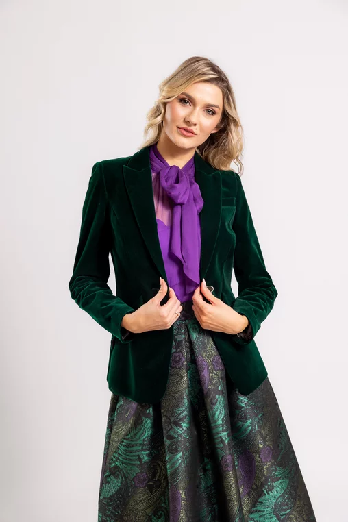 Sacou C1410 verde catifea Caramel [0]