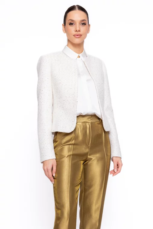 Sacouri dama - Sacou C1603 ivoar paiete Caramel