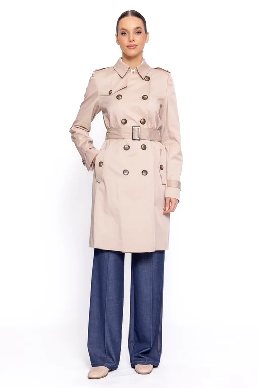 Trench - Trenci C6601 bej Caramel