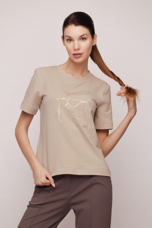 Tricouri dama - Tricou 5032 bej Mizar