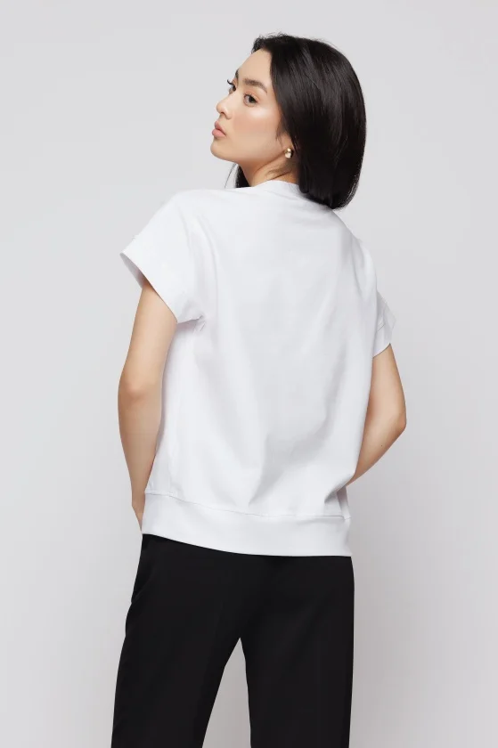 Tricou 5146 alb print Mizar [2]