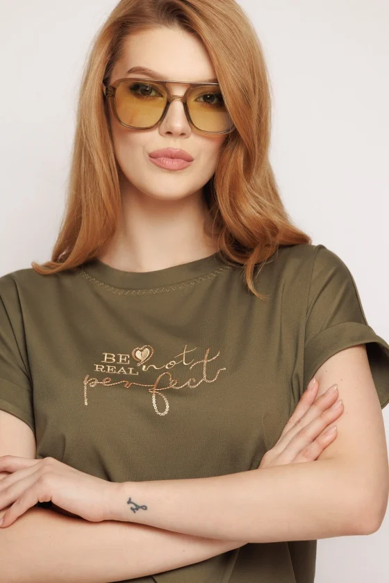 Tricouri dama - Tricou 5289 verde Mizar